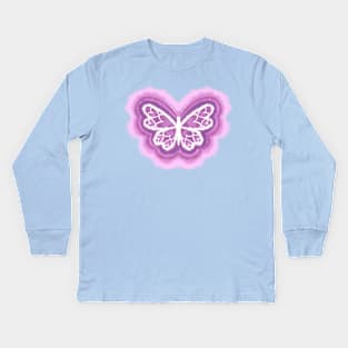 Tie-Dye Butterfly by Tobe Fonseca Kids Long Sleeve T-Shirt